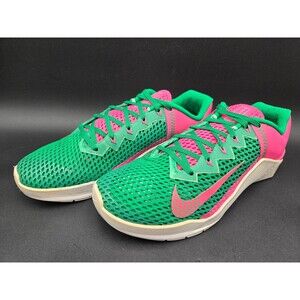 Nike Shoes Womens 11 Metcon 6 Green Pink Running Sneakers DA2894-991